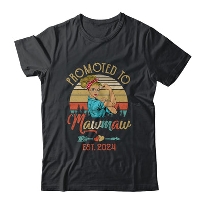 Promoted To Mawmaw Est 2024 Retro First Time Mawmaw Shirt & Tank Top | teecentury