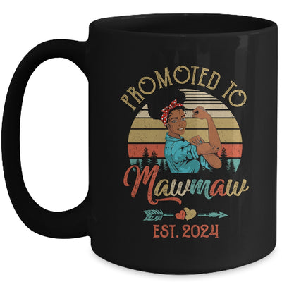 Promoted To Mawmaw Est 2024 Vintage First Time Mawmaw Mug | teecentury