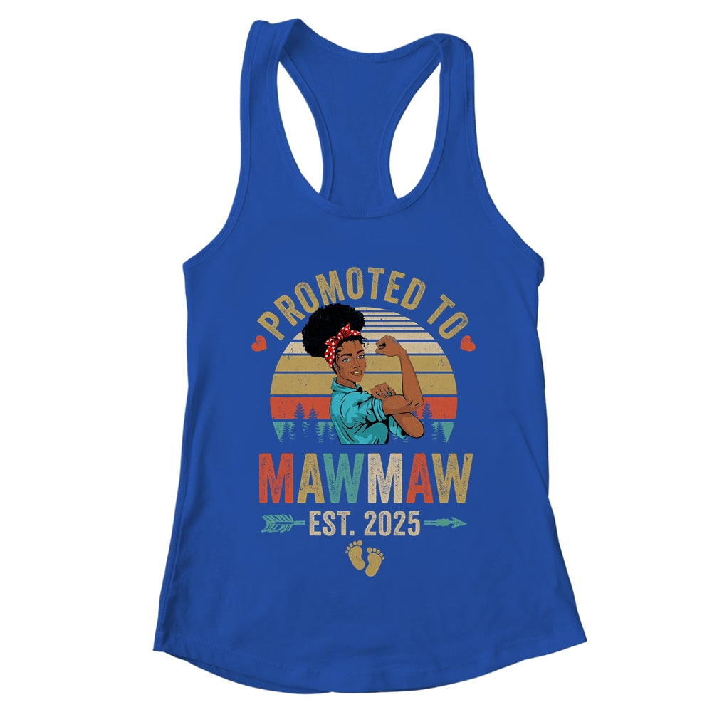 Promoted To Mawmaw Est 2025 Vintage First Time Mawmaw Shirt & Tank Top | teecentury