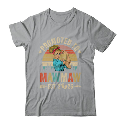 Promoted To Mawmaw Est 2026 Retro First Time Mawmaw Shirt & Tank Top | teecentury