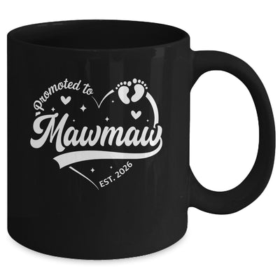 Promoted To Mawmaw Est 2026 Soon To Be New Grandmom Heart Mug | teecentury