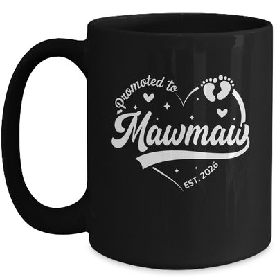 Promoted To Mawmaw Est 2026 Soon To Be New Grandmom Heart Mug | teecentury