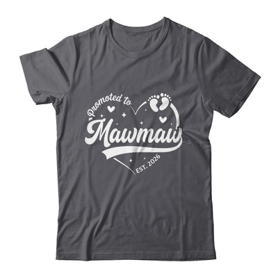 Promoted To Mawmaw Est 2026 Soon To Be New Grandmom Heart Shirt & Tank Top | teecentury