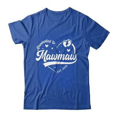 Promoted To Mawmaw Est 2026 Soon To Be New Grandmom Heart Shirt & Tank Top | teecentury