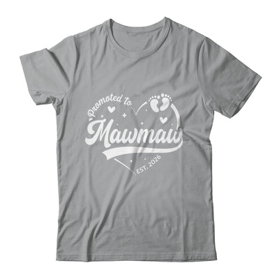 Promoted To Mawmaw Est 2026 Soon To Be New Grandmom Heart Shirt & Tank Top | teecentury