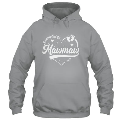 Promoted To Mawmaw Est 2026 Soon To Be New Grandmom Heart Shirt & Tank Top | teecentury