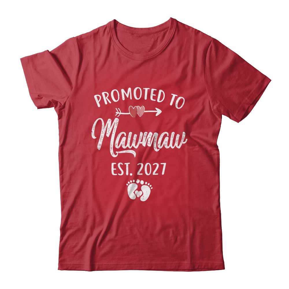 Promoted To Mawmaw Est 2027 Funny First Time Mothers Day Shirt & Hoodie | teecentury