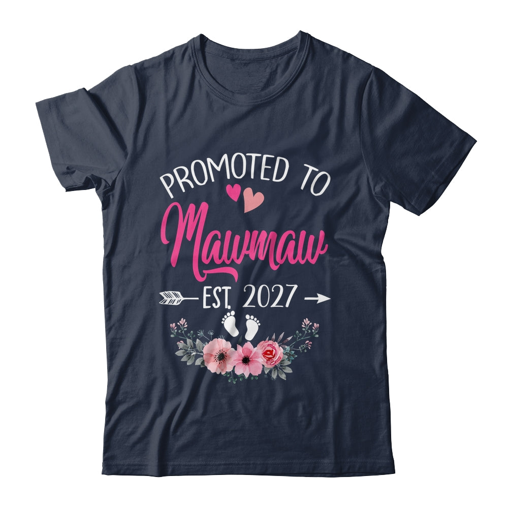 Promoted To Mawmaw Est 2027 Mothers Day First Time Shirt & Tank Top | teecentury