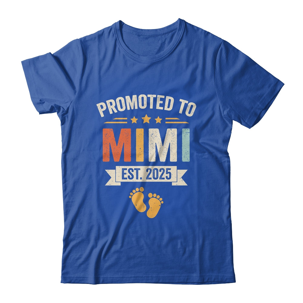 Promoted To Mimi 2025 Retro Soon To Be Mimi Est 2025 Shirt & Hoodie | teecentury