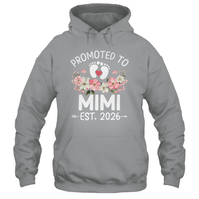 Promoted To Mimi 2026 First Time Floral New Mimi Shirt & Hoodie | teecentury