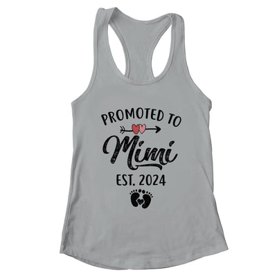 Promoted To Mimi Est 2024 First Time Mothers Day Shirt & Tank Top | teecentury