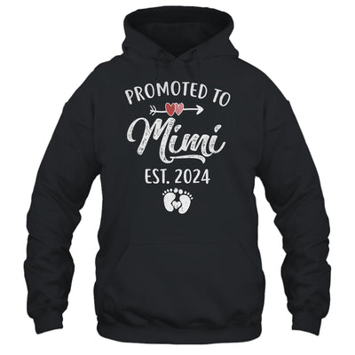 Promoted To Mimi Est 2024 Funny First Time Mothers Day Shirt & Tank Top | teecentury