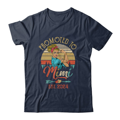 Promoted To Mimi Est 2024 Retro First Time Mimi Shirt & Tank Top | teecentury