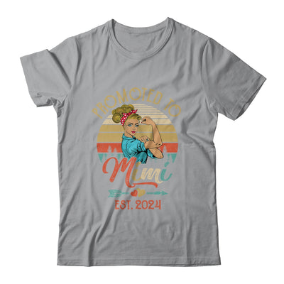 Promoted To Mimi Est 2024 Retro First Time Mimi Shirt & Tank Top | teecentury