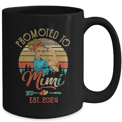 Promoted To Mimi Est 2024 Retro First Time Mimi Mug | teecentury