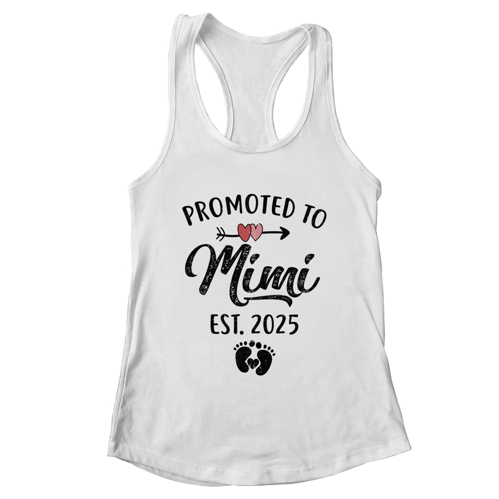Promoted To Mimi Est 2025 First Time Mothers Day Shirt & Tank Top | teecentury
