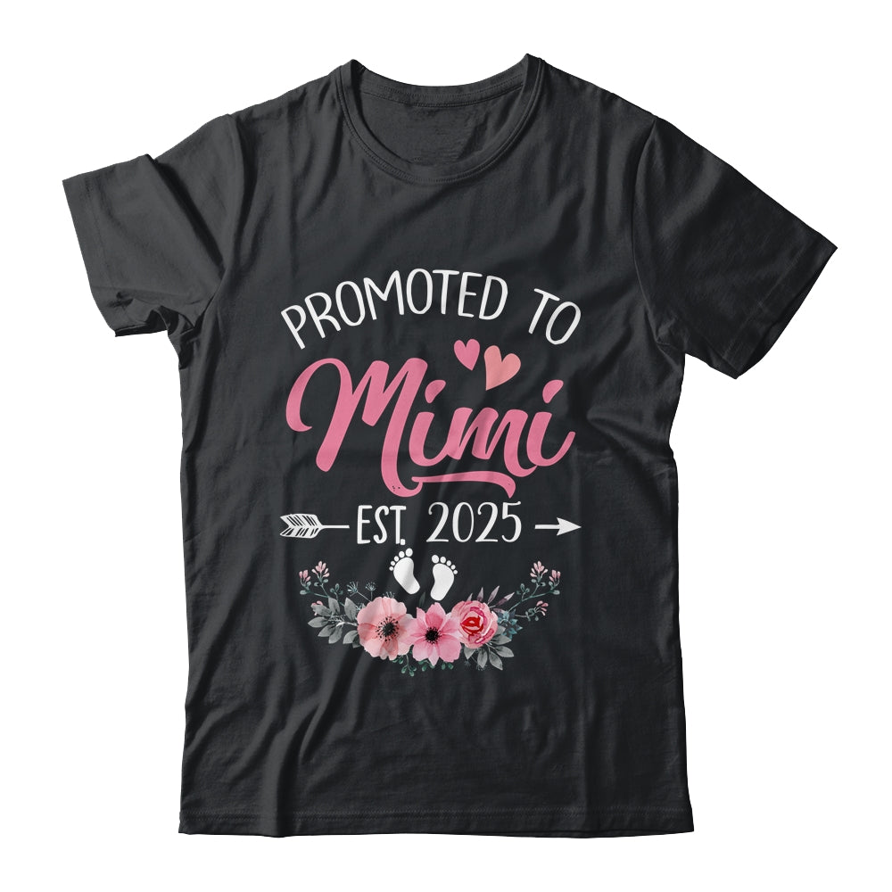 Promoted To Mimi Est 2025 Mothers Day First Time Shirt & Tank Top | teecentury