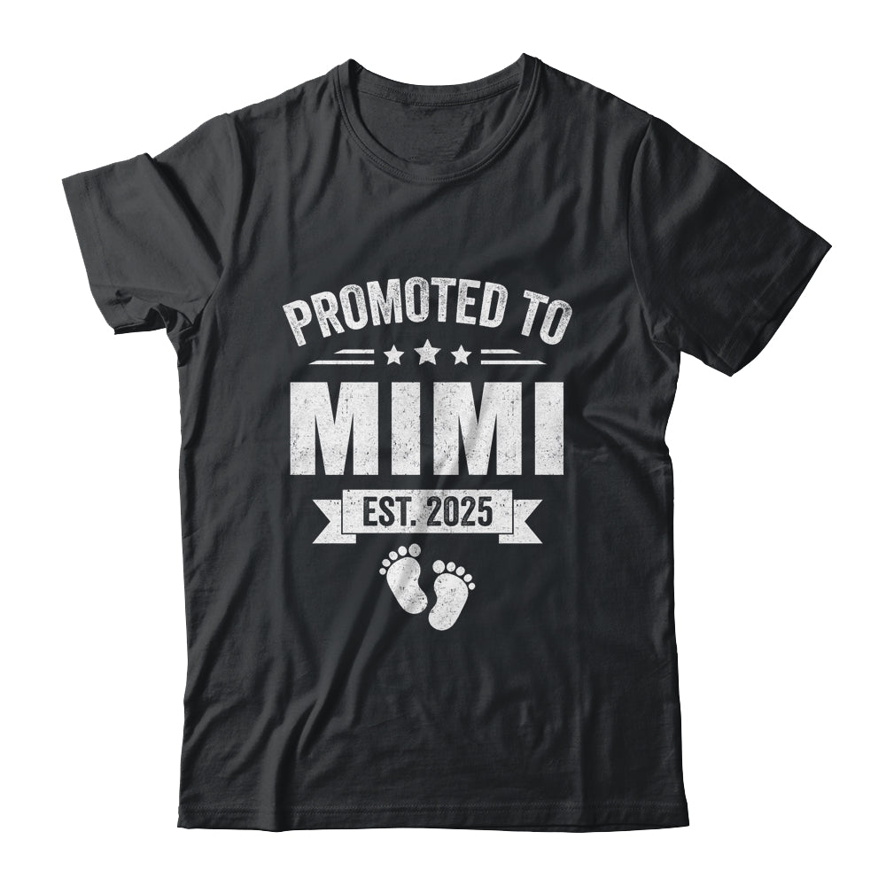 Promoted To Mimi Est 2025 Mothers Day First Time New Mimi Shirt & Tank Top | teecentury