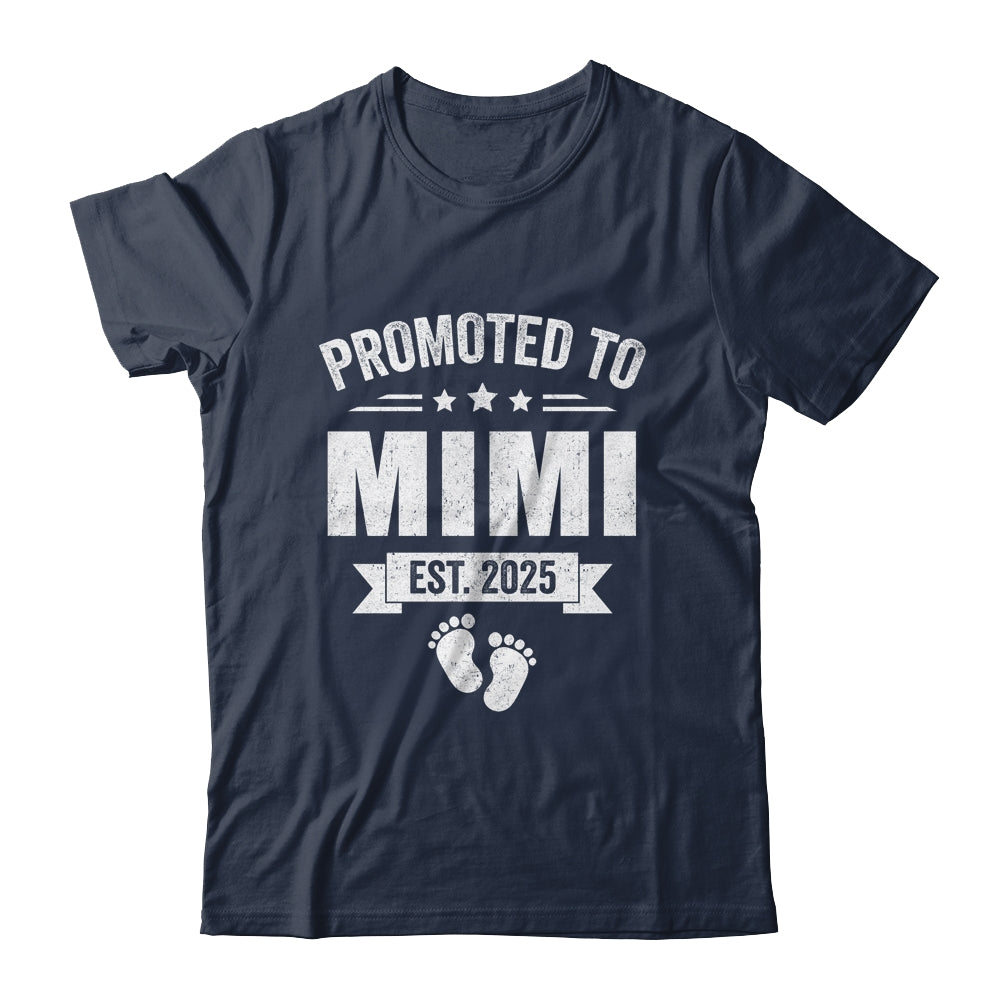 Promoted To Mimi Est 2025 Mothers Day First Time New Mimi Shirt & Tank Top | teecentury