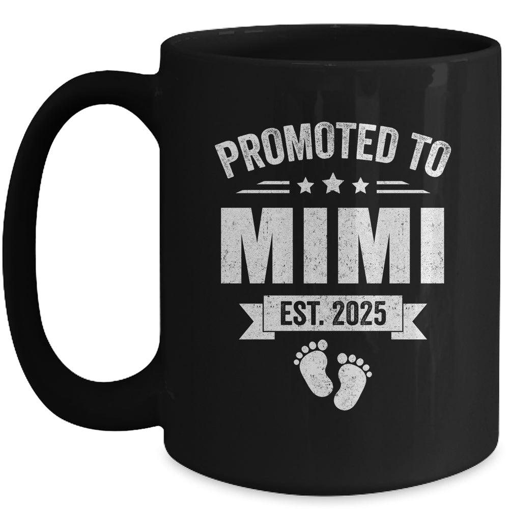 Promoted To Mimi Est 2025 Mothers Day First Time New Mimi Mug | teecentury