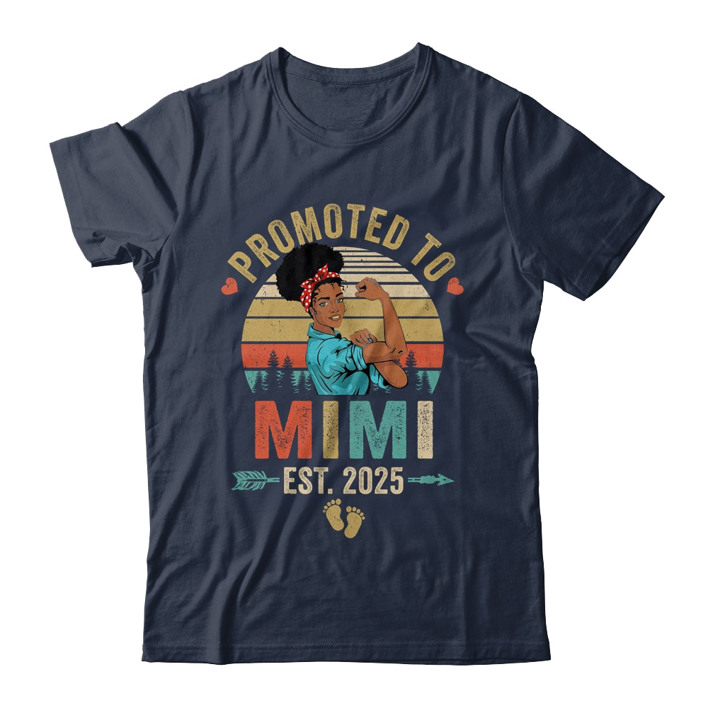 Promoted To Mimi Est 2025 Vintage First Time Mimi Shirt & Tank Top | teecentury
