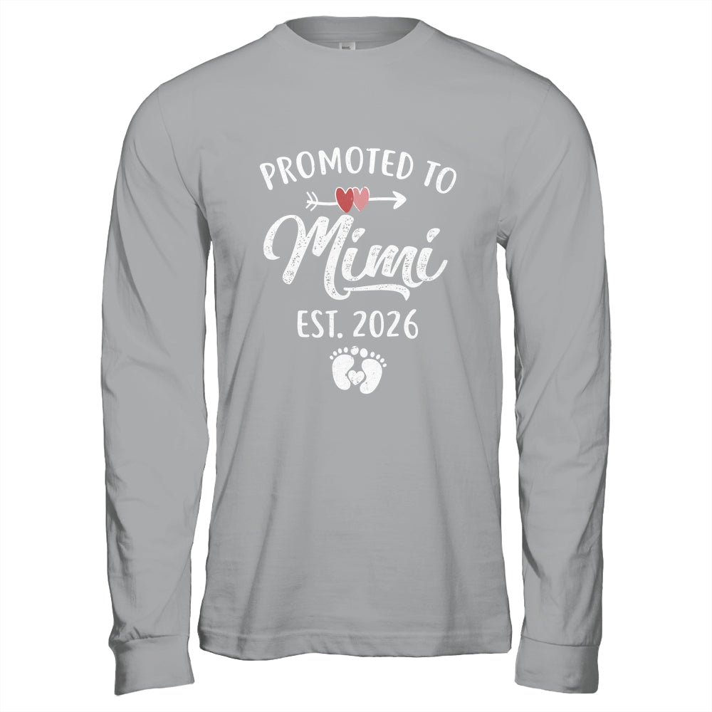 Promoted To Mimi Est 2026 Funny First Time Mothers Day Shirt & Hoodie | teecentury