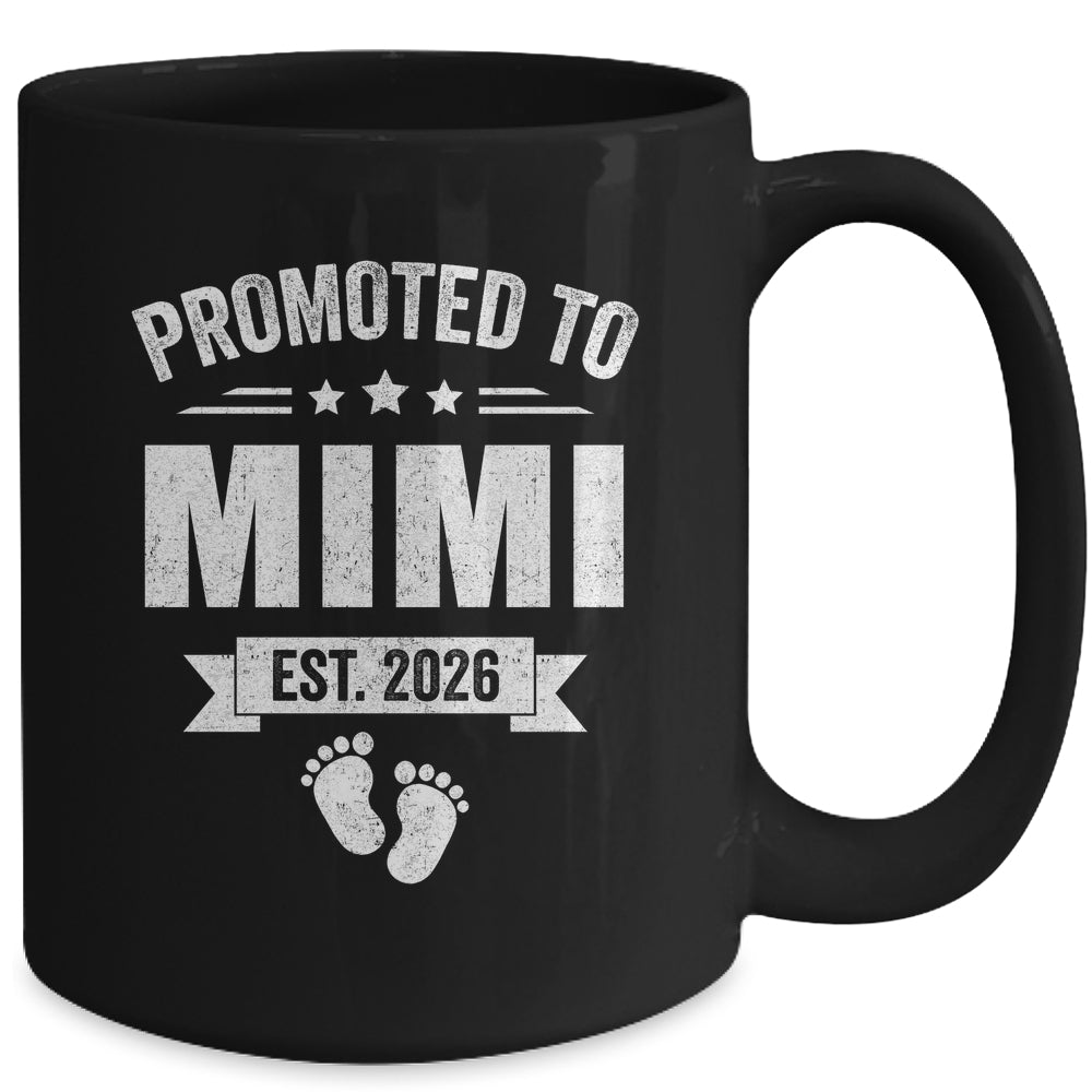 Promoted To Mimi Est 2026 Mothers Day First Time New Mimi Mug | teecentury