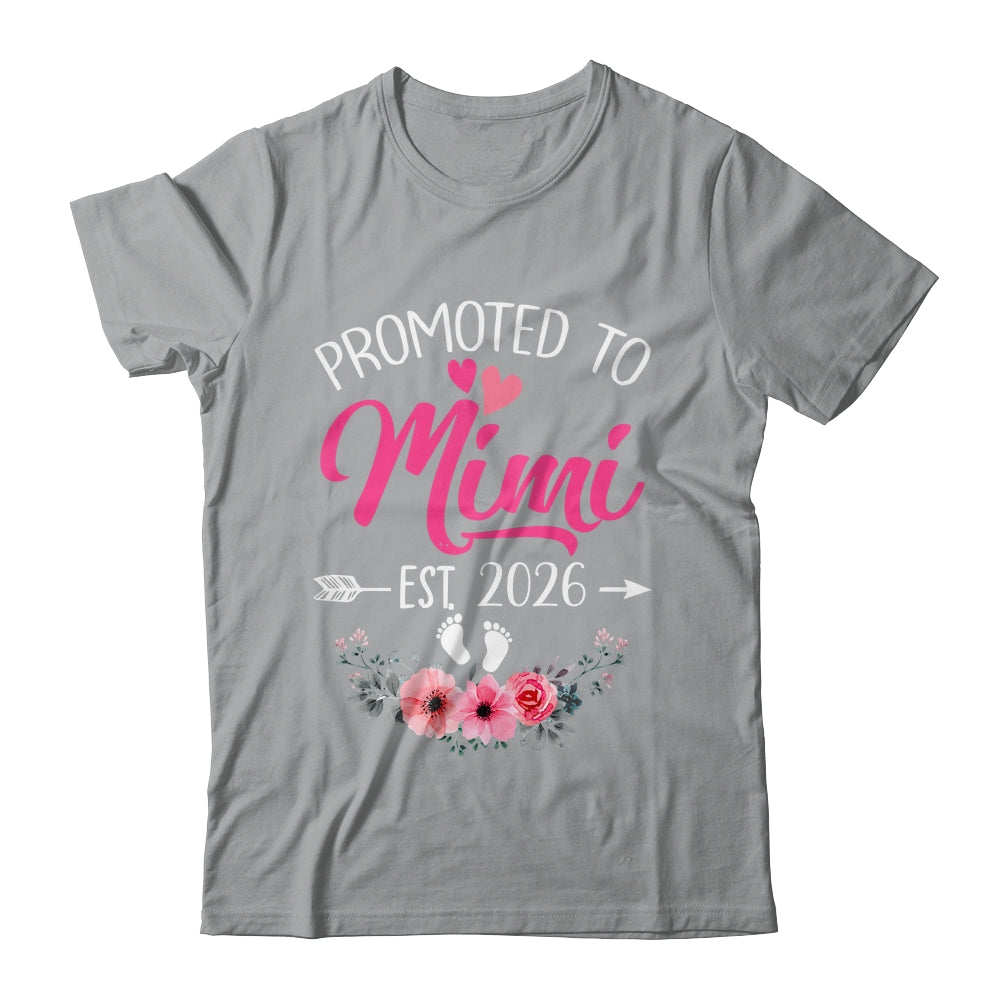 Promoted To Mimi Est 2026 Mothers Day First Time Shirt & Tank Top | teecentury