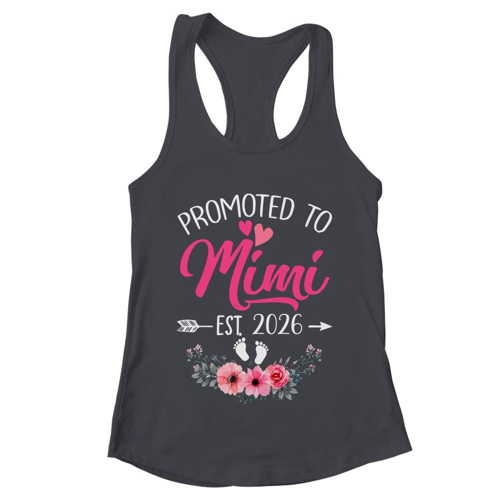 Promoted To Mimi Est 2026 Mothers Day First Time Shirt & Tank Top | teecentury