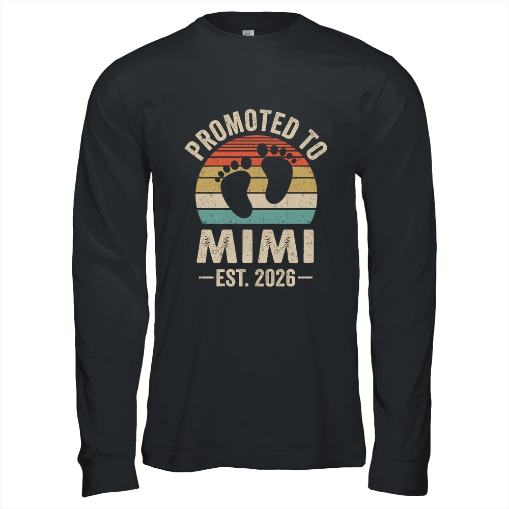 Promoted To Mimi Est 2026 Mothers Day Vintage Shirt & Hoodie | teecentury