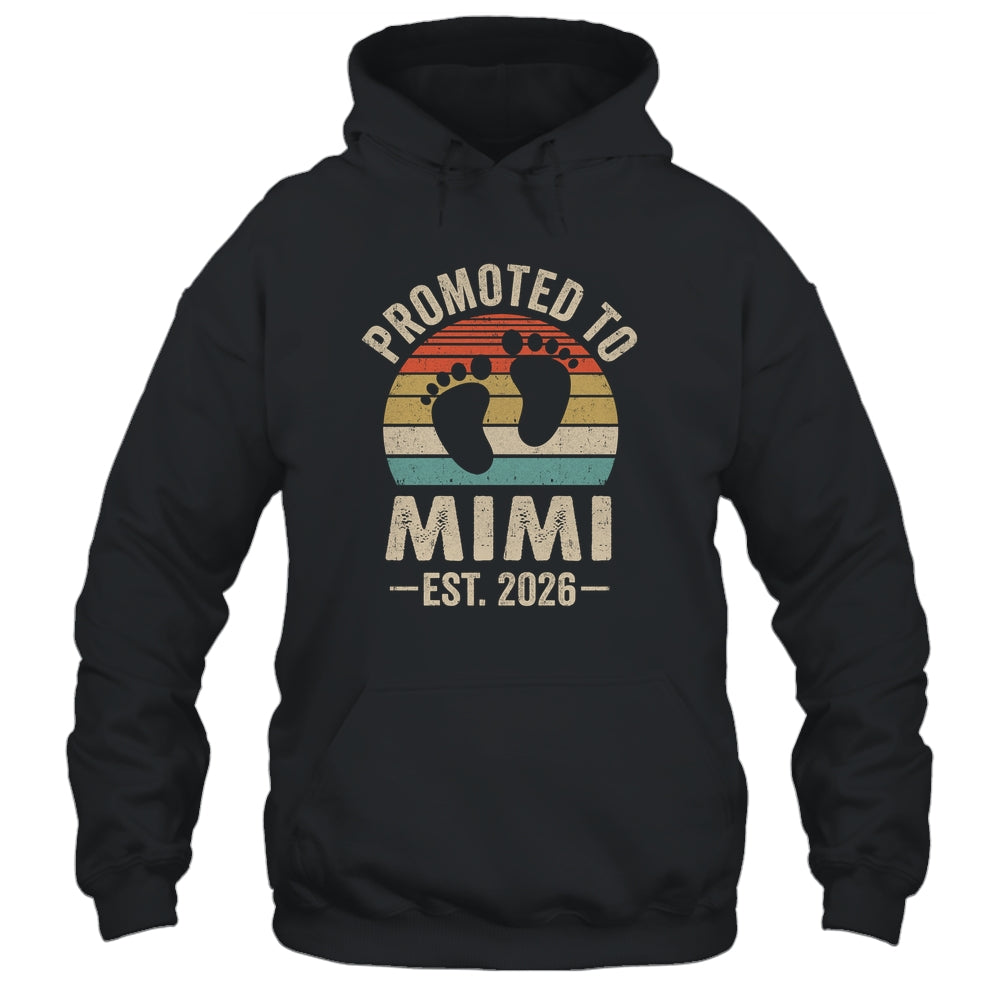 Promoted To Mimi Est 2026 Mothers Day Vintage Shirt & Hoodie | teecentury