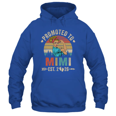 Promoted To Mimi Est 2026 Retro First Time Mimi Shirt & Tank Top | teecentury