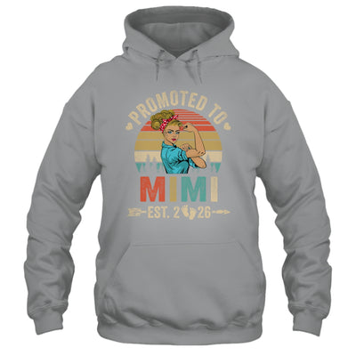 Promoted To Mimi Est 2026 Retro First Time Mimi Shirt & Tank Top | teecentury