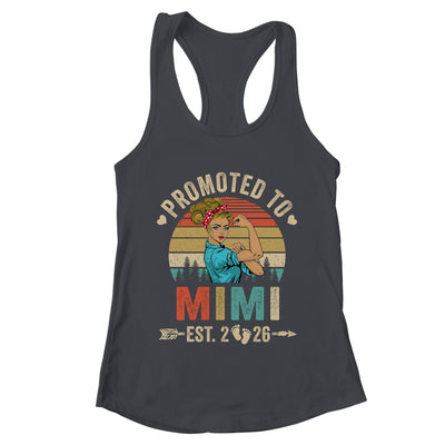 Promoted To Mimi Est 2026 Retro First Time Mimi Shirt & Tank Top | teecentury