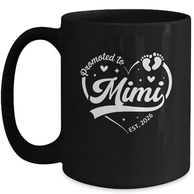 Promoted To Mimi Est 2026 Soon To Be New Grandmom Heart Mug | teecentury