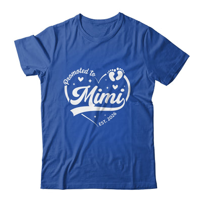 Promoted To Mimi Est 2026 Soon To Be New Grandmom Heart Shirt & Tank Top | teecentury