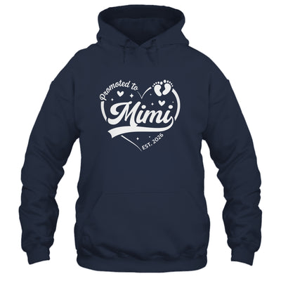 Promoted To Mimi Est 2026 Soon To Be New Grandmom Heart Shirt & Tank Top | teecentury