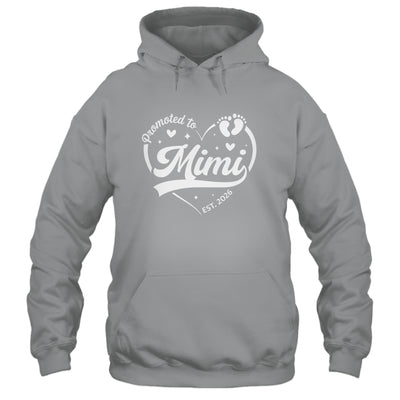 Promoted To Mimi Est 2026 Soon To Be New Grandmom Heart Shirt & Tank Top | teecentury