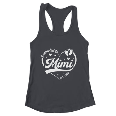 Promoted To Mimi Est 2026 Soon To Be New Grandmom Heart Shirt & Tank Top | teecentury