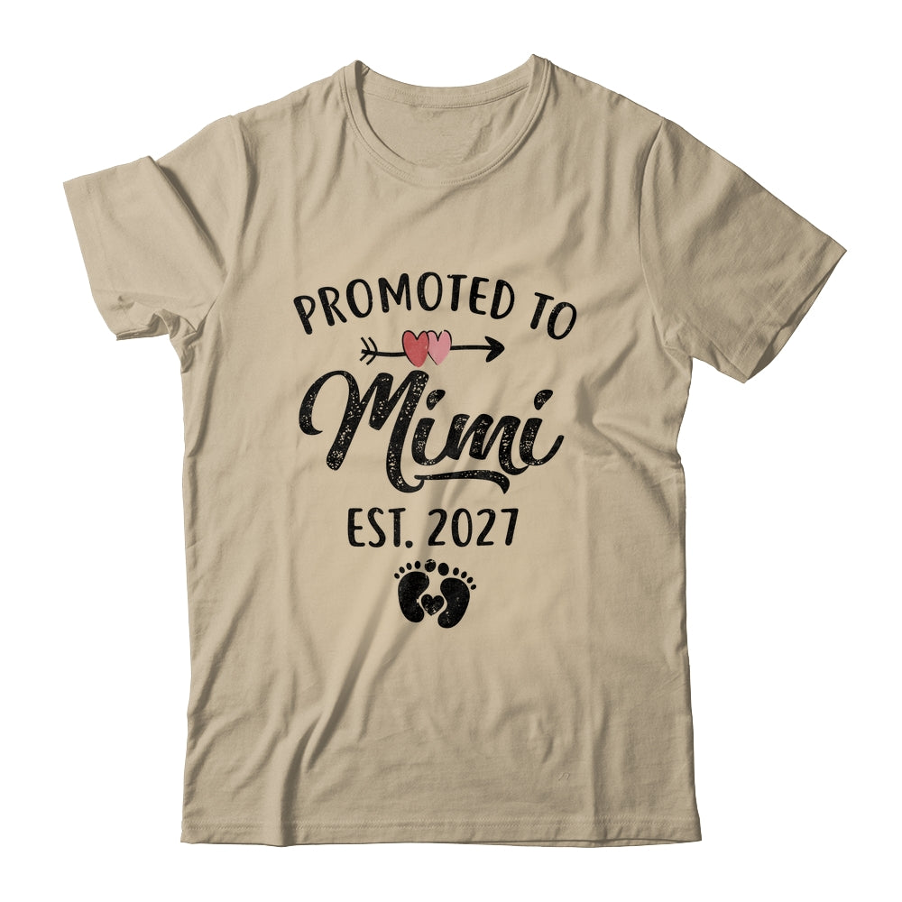 Promoted To Mimi Est 2027 First Time Mothers Day Shirt & Hoodie | teecentury