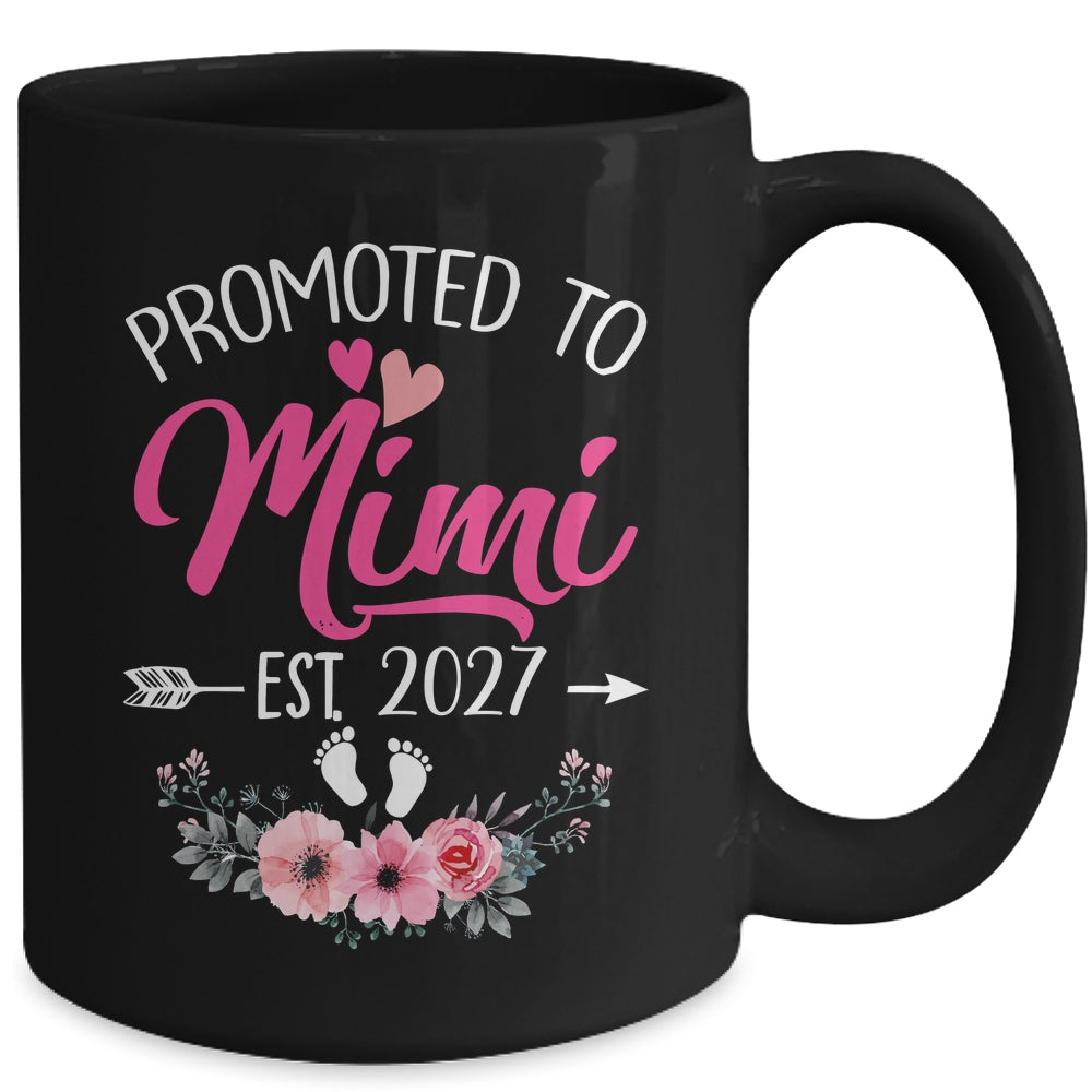 Promoted To Mimi Est 2027 Mothers Day First Time Mug | teecentury