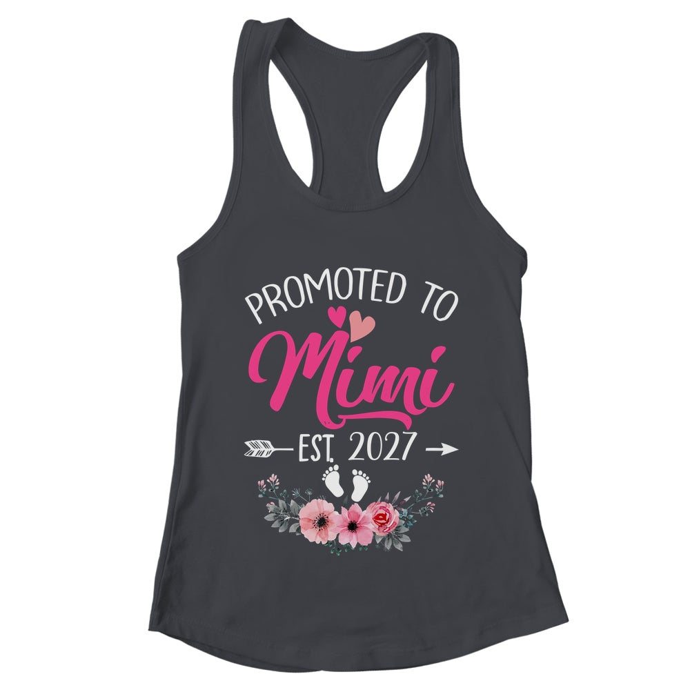 Promoted To Mimi Est 2027 Mothers Day First Time Shirt & Tank Top | teecentury