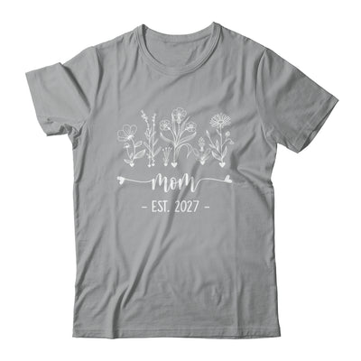 Promoted To Mom 2027 Pregnancy Announcement Floral Shirt & Tank Top | teecentury