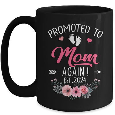 Promoted To Mom Again Est 2024 Mothers Day Mug | teecentury