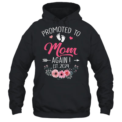 Promoted To Mom Again Est 2024 Mothers Day Shirt & Tank Top | teecentury