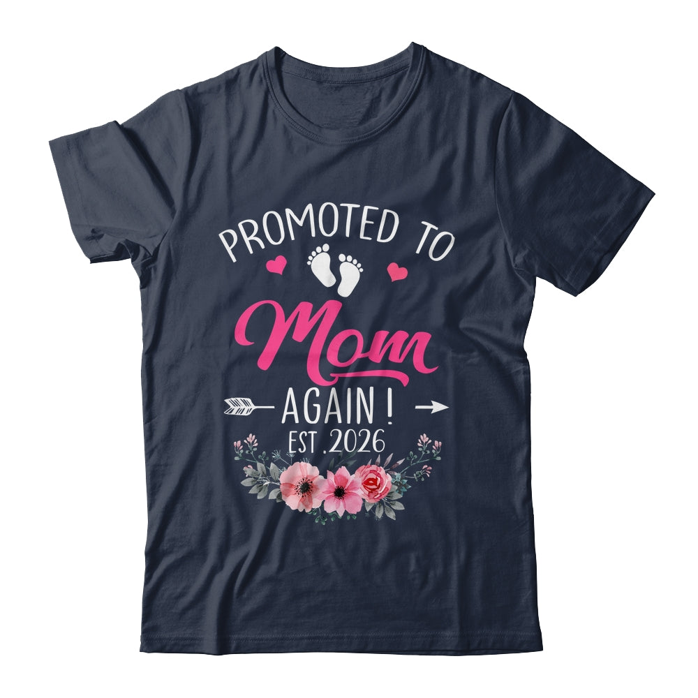 Promoted To Mom Again Est 2026 Mothers Day Shirt & Tank Top | teecentury