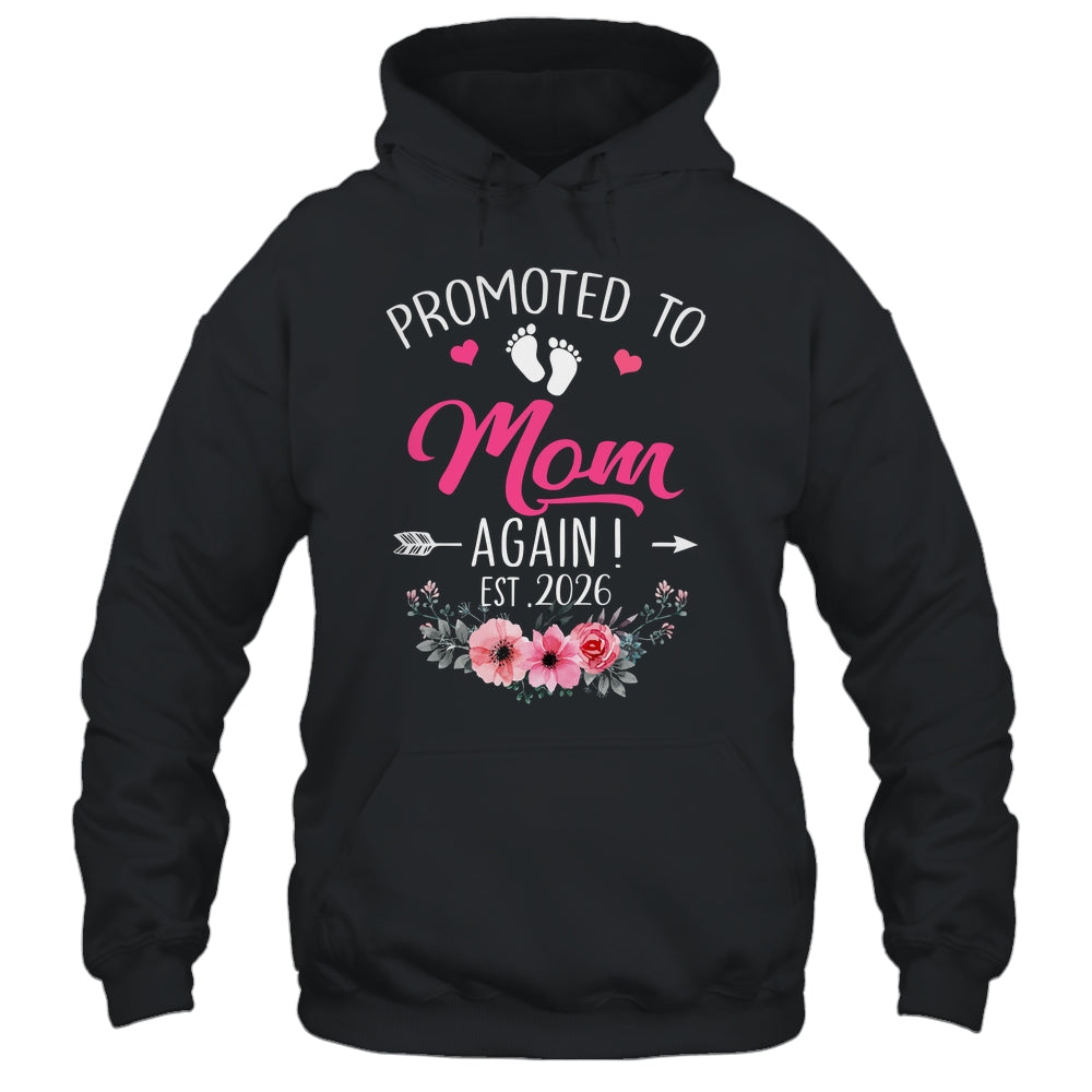 Promoted To Mom Again Est 2026 Mothers Day Shirt & Tank Top | teecentury