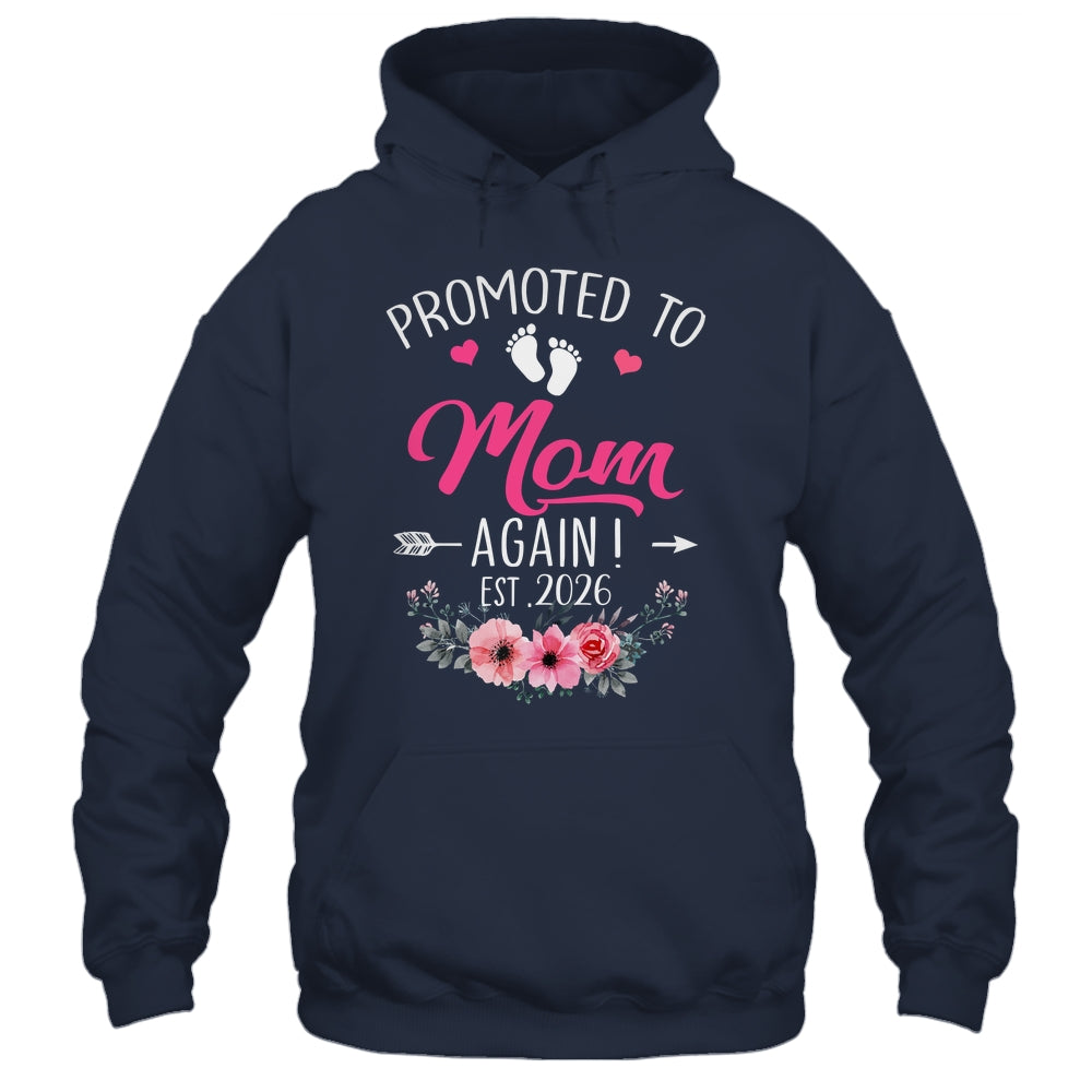 Promoted To Mom Again Est 2026 Mothers Day Shirt & Tank Top | teecentury