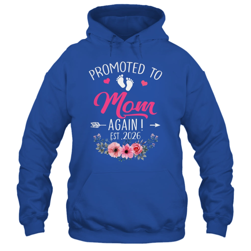 Promoted To Mom Again Est 2026 Mothers Day Shirt & Tank Top | teecentury