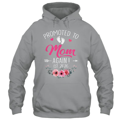 Promoted To Mom Again Est 2026 Mothers Day Shirt & Tank Top | teecentury